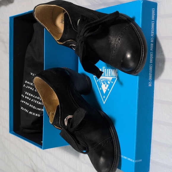 John Fluevog Shoes - Black East End Templeton Fluevogs